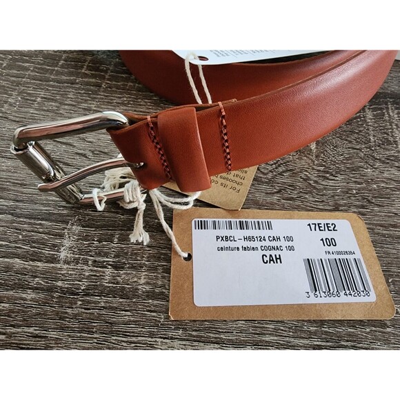 A.P.C. Fabian Belt Cognac 39.5 Inches Sz 100 BNWT main image 7